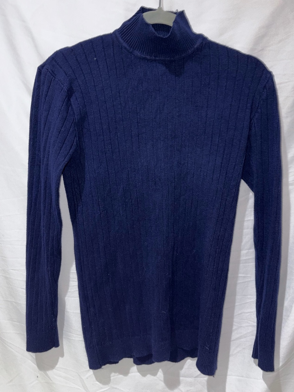 Zarba Men’s Deep Navy Ribbed Turtleneck Sweater sz XXL